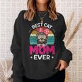 Beste Katzenmutter Ever Sweatshirt für Damen, Katzenliebhaber Tee Geschenke für Sie