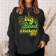 Big Bead Energy Carnival Funny Vintage Mardi Gras Sweatshirt Gifts for Her