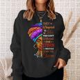Black History Month African Woman Afro I Am The Storm Sweatshirt Gifts for Her