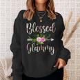 Blessed Glammy Floral For Women Mothers Day Grandma Sweatshirt Gifts for Her