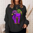 Boxing Sports Lover Mardi Gras Carnival Party Jester Sweatshirt Gifts for Her