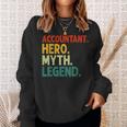 Buchhalter Hero Myth Legend Retro Vintage Buchhaltung V2 Sweatshirt Geschenke für Sie