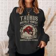 Bull Zodiac Design Vintage Taurus Sweatshirt Gifts for Her
