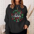Buon Natale Italian Merry Christmas Holiday Greeting Xmas Men Women Sweatshirt Graphic Print Unisex Gifts for Her