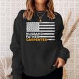 Carpenter Husband Father American Flag Fathers Day Gifts Sweatshirt Gifts for Her
