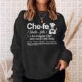Chefe Definition Grilling Sweatshirt Gifts for Her