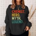 Chemist Hero Myth Legend Vintage Chemie Sweatshirt Geschenke für Sie