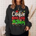 Christmas Cookie Baking Team Xmas Lights Santa Gingerbread Men Women Sweatshirt Graphic Print Unisex Gifts for Her