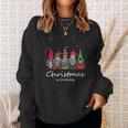 Christmas Is Gnoming God Jul Gnome Tomte Xmas Santa Idea Men Women Sweatshirt Graphic Print Unisex Gifts for Her