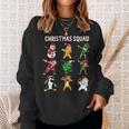 Christmas Squad Dab Santa Friends Matching Family Christmas Men Women Sweatshirt Graphic Print Unisex Gifts for Her