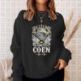 Coen Name - In Case Of Emergency My Blood Sweatshirt Gifts for Her