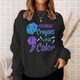 Cool Broken Crayons Still Color Suicide Prevention Awareness Sweatshirt Gifts for Her
