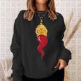 Corno Ionian Horn Red Chilli Neapolitan Good Luck Charm Gift Men Women Sweatshirt Graphic Print Unisex Gifts for Her