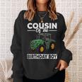 Cousin Of The Birthday Boy Tractor Farm Birthday Party Sweatshirt Gifts for Her