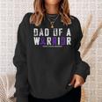 Crohns Disease Awareness Dad Of A Warrior Vintage Sweatshirt Gifts for Her