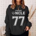 Custom Proud Football Uncle Number 77 Personalized For Men Sweatshirt Gifts for Her