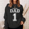 Custom Proud Volleyball Dad Number 1 Personalized For Men Sweatshirt Gifts for Her