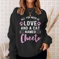 Cute Cat Named Funny Quote Cheeto Cats Owner Sweatshirt Gifts for Her