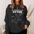 Cute Otter Explanation Anatomy Of An Otter Sweatshirt Gifts for Her