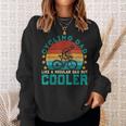 Cycling Dad Like A Regular Dad But Cooler Vintage Cyclist Men Women Sweatshirt Graphic Print Unisex Gifts for Her
