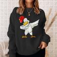 Dabbing Chicken - Rooster | Dab Animal S Men Women Sweatshirt Graphic Print Unisex Gifts for Her
