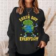 Dabbing Earth Day Everyday Earthday Dab Every Day Planet Sweatshirt Gifts for Her