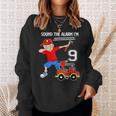 Dabbing Fire Fighter Truck 9 Years Old BirthdaySweatshirt Gifts for Her