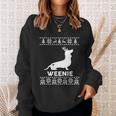 Dachshund Dog Lover Weenie Reindeer Ugly Christmas Sweater Gift Sweatshirt Gifts for Her