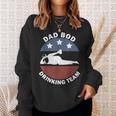 Dad Bod Drinking Team American Us Flag Vintage Fathers Day Sweatshirt Gifts for Her