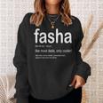 Dad Fasha Fathers Day Gift For Dads From Kids Sweatshirt Gifts for Her