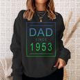 Dad Since 1953 53 Aesthetic Promoted To Daddy Father Bbjzds Sweatshirt Gifts for Her