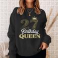 Damen 27. Geburtstag Sweatshirt Jahrgang 1995, Birthday Queen mit Krone Geschenke für Sie