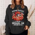 Damn Right I Am An Indiana Fan Now And Forever Indiana Hoosiers Basketball Sweatshirt Gifts for Her