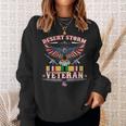 Desert Storm Veteran Pride Persian Gulf War Service Ribbon Sweatshirt Gifts for Her