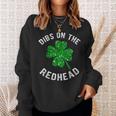 Dibs On The Redhead Funny St Patricks Day Drinking  Sweatshirt Gifts for Her