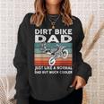 Dirtbike Motocross Dirt Bike Dad Mx Vintage Sweatshirt Gifts for Her