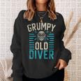 Diving Grumpy Old Diver Sweatshirt Gifts for Her