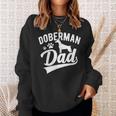 Doberman Pinscher Dog Dad Silhouette Fur Dog Papa Dog Lover Sweatshirt Gifts for Her