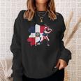 Dominican Republic Flag Baseball PlayerSports Sweatshirt Gifts for Her