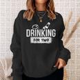 Drinking For Two Pregnancy AnnouncementFor Dads Sweatshirt Gifts for Her