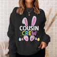 Easter Cousin Crew With Bunny And Eggs For Family Sweatshirt Gifts for Her