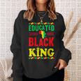 Educated Black King African American Melanin Black History V2 Sweatshirt Gifts for Her