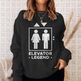 Elevator Legend Aufzug Techniker V2 Sweatshirt Geschenke für Sie