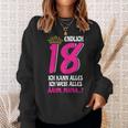 Endlich 18 Sweatshirt für Damen, Lustiges Volljährig Mädchen Geburtstagsshirt Geschenke für Sie