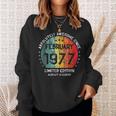 Fantastisch Seit Februar 1977 Männer Frauen Geburtstag Sweatshirt Geschenke für Sie