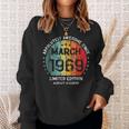 Fantastisch Seit März 1969 Männer Frauen Geburtstag Sweatshirt Geschenke für Sie
