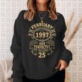 February 1997 The Man Myth Legend 25 Year Old Birthday Gifts Sweatshirt Gifts for Her