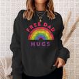 Free Dad Hugs Free Dad Hugs Rainbow Gay Pride Sweatshirt Gifts for Her