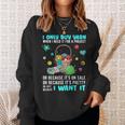 Funny Crochet Knitting Themed Novelty Gifts Sweatshirt Gifts for Her
