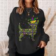 Funny Dog Mardi Gras Cute Leopard Chihuahua Puppy Lover Men Women Sweatshirt Graphic Print Unisex Gifts for Her